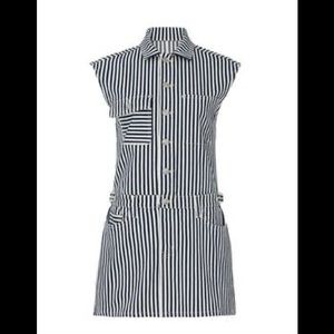 Current / Elliott shirt dress NWT white and black striped